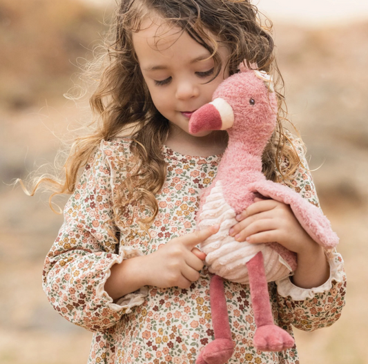 Peluche Flamant rose - Rose - 35 cm