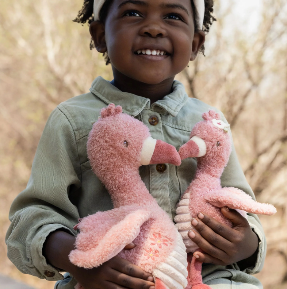 Peluche Flamant rose - Rose - 35 cm