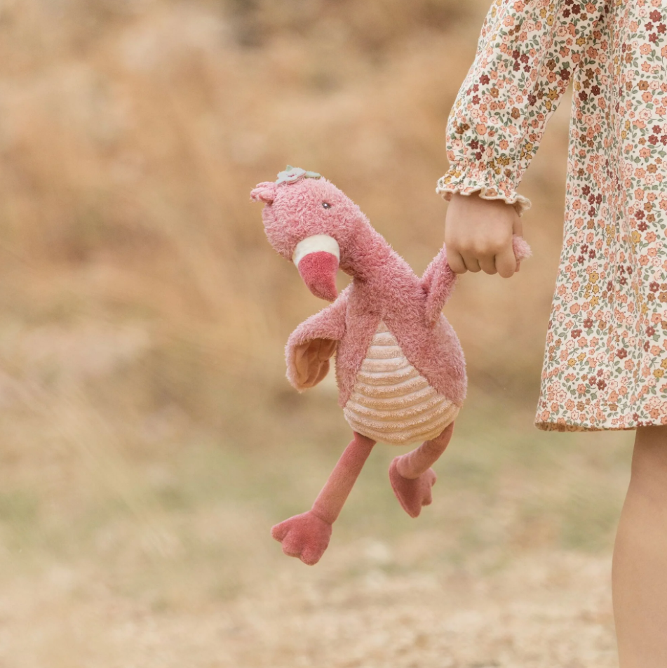Peluche Flamant rose - Rose - 35 cm