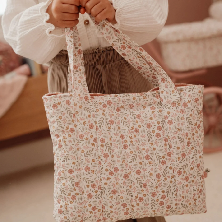 Sac à langer pour poupée – Multicolore – Fleurs douces