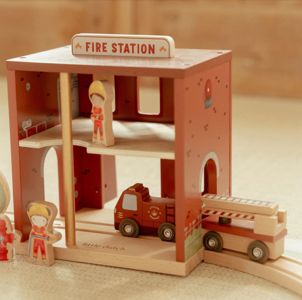 Caserne des pompiers en bois