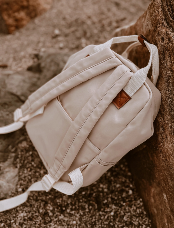 Sac à dos - cartable  "Carrés doux"