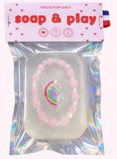 Savon surprise - bracelet rose