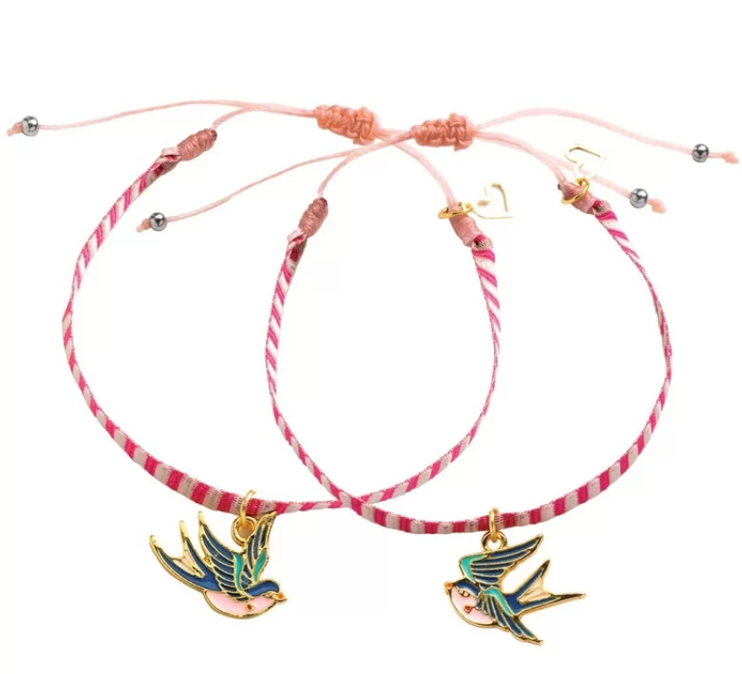 Bracelets à fabriquer - Rubans oiseaux