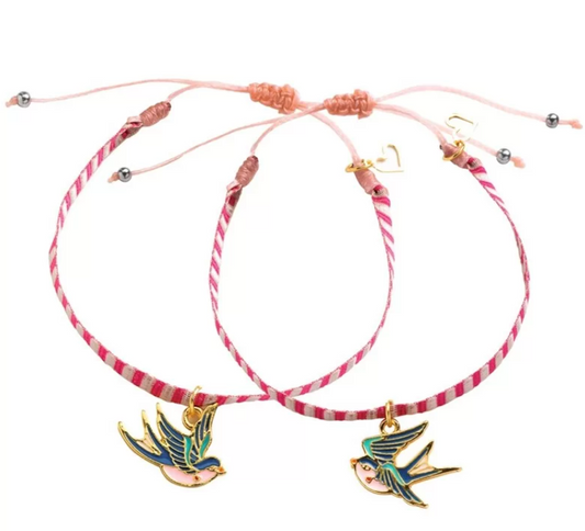 Bracelets à fabriquer - Rubans oiseaux