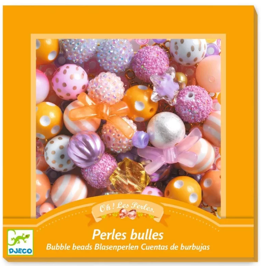 Boite de perles bulles - or