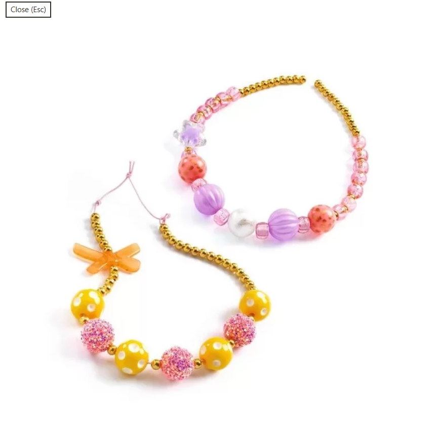 Boite de perles bulles - or