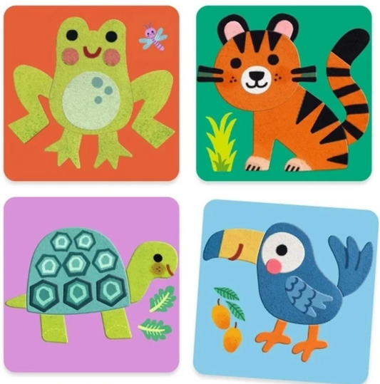 Tableau de feutrine - Animaux tous doux