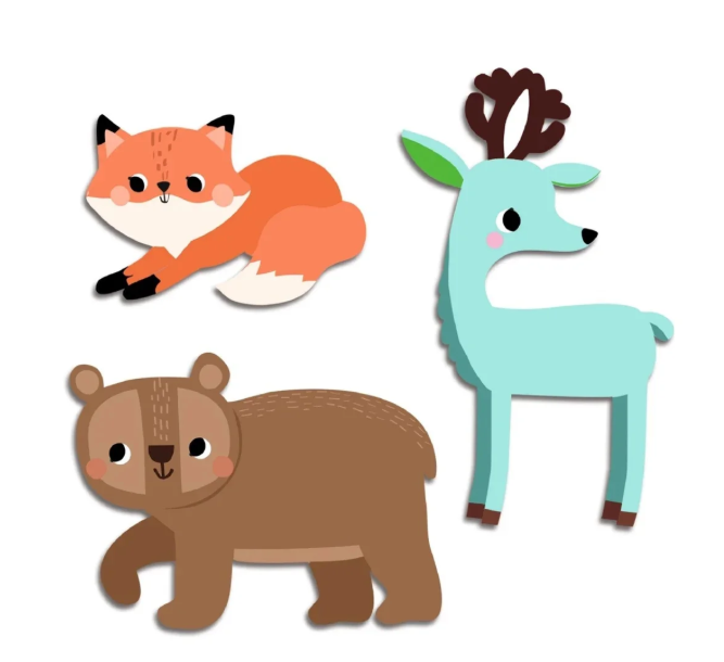 Gommettes Animaux de la forêt