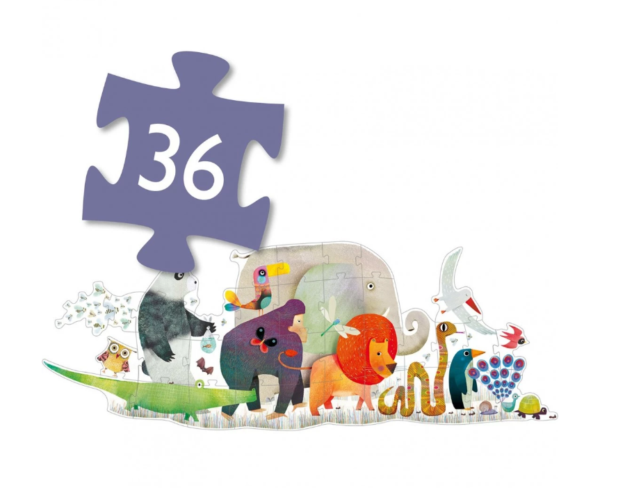 Puzzle - La parade des animaux - 36 pièces