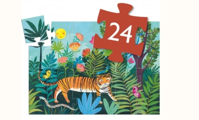 Puzzle - La balade du tigre - 24 pièces