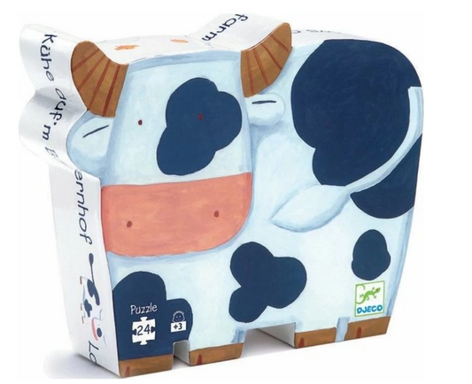 Puzzle - Les vaches à la ferme - 24 pièces