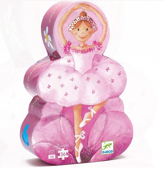 Puzzle - La ballerine à la fleur - 36 pièces