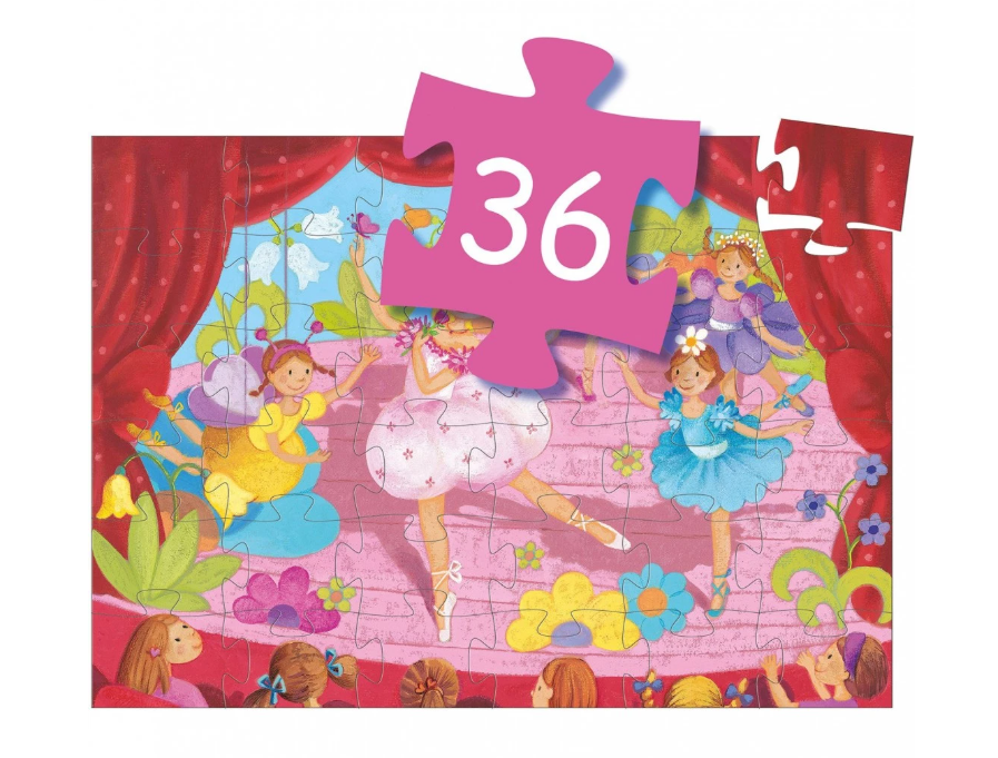 Puzzle - La ballerine à la fleur - 36 pièces
