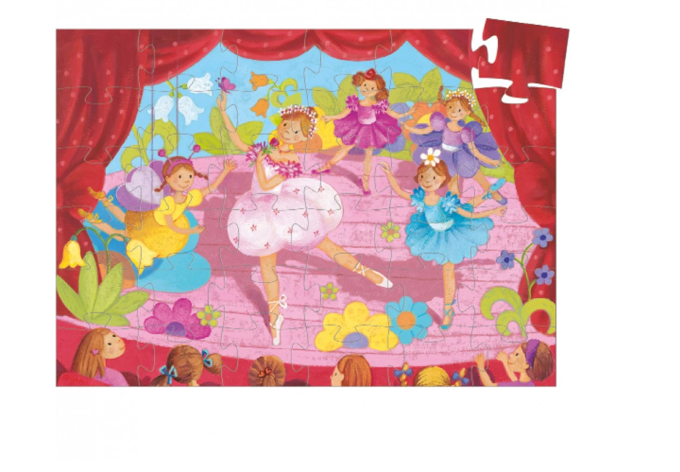 Puzzle - La ballerine à la fleur - 36 pièces