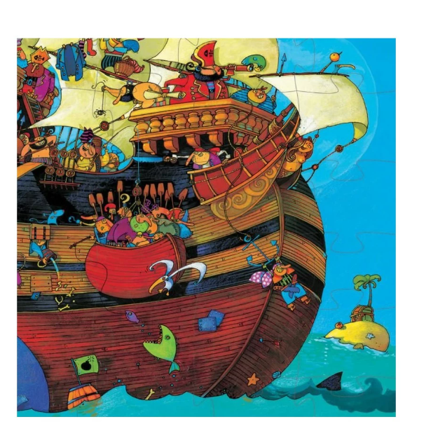 Puzzle - Le bateau de Barberousse - 54 pièces