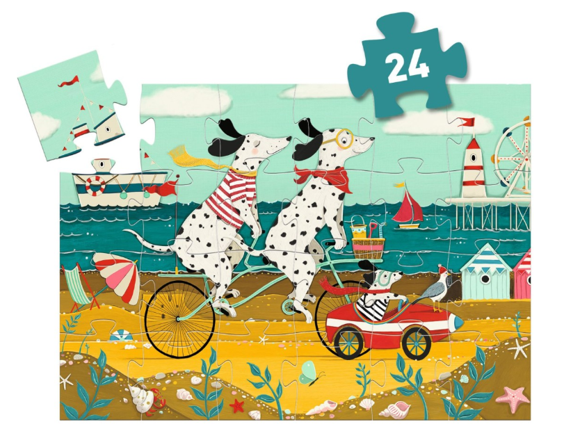 Puzzle - Ollie, le dalmatien - 24 pièces