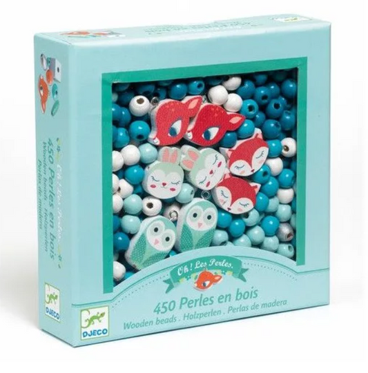 Coffret de perles en bois - Petits animaux