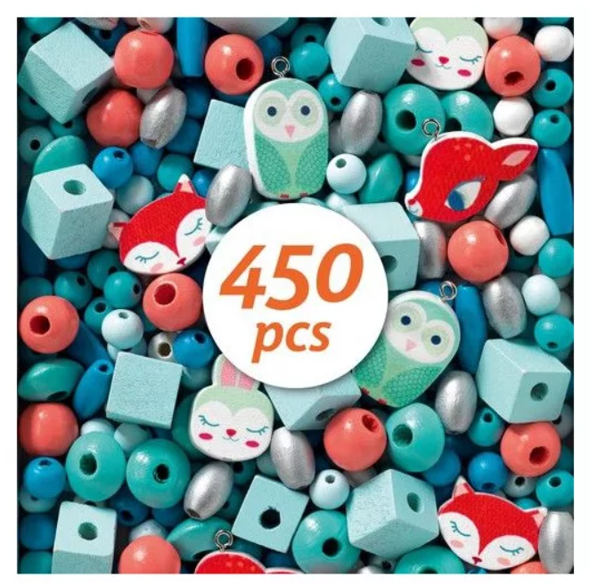Coffret de perles en bois - Petits animaux