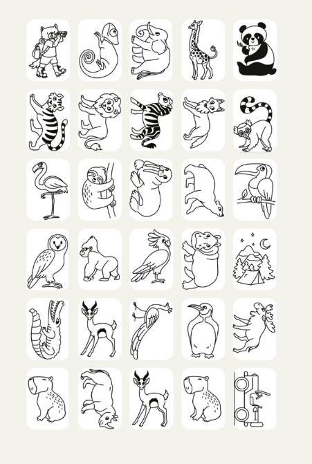 KIDYDRAW MINI - Tablette à dessin 30 Animaux