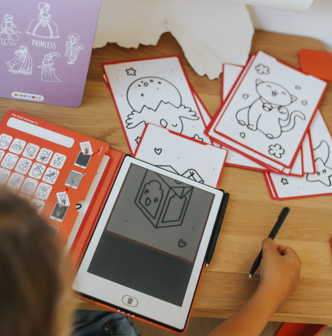 KIDYDRAW MINI - Tablette à dessin 30 fiches Kawai