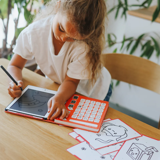 KIDYDRAW MINI - Tablette à dessin 30 fiches Kawai