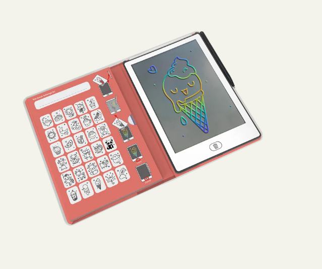 KIDYDRAW MINI - Tablette à dessin 30 fiches Kawai