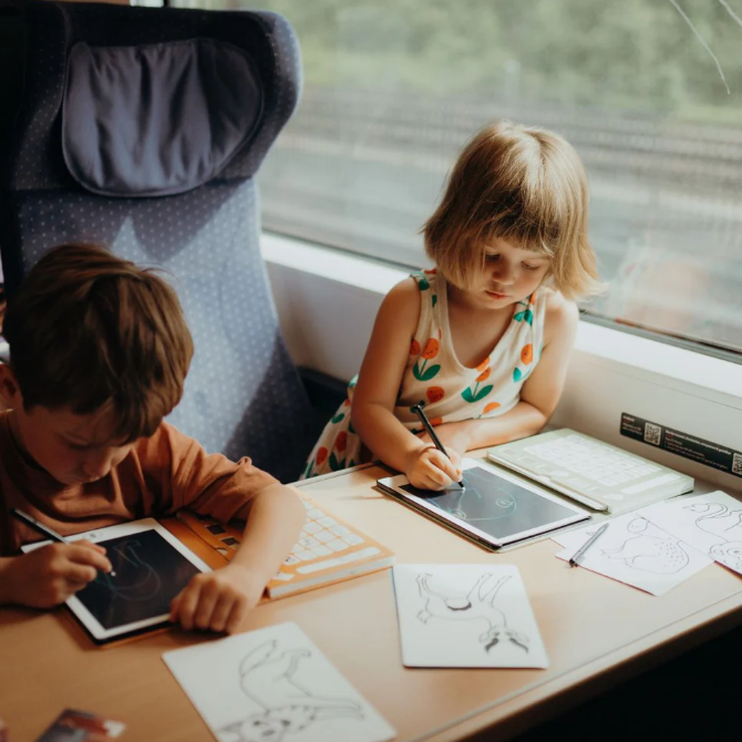 KIDYDRAW MINI - Tablette à dessin 30 fiches Kawai