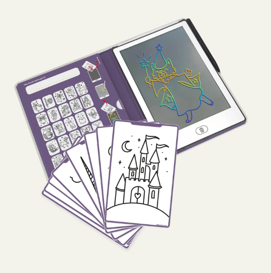 KIDYDRAW MINI - Tablette à dessin 30 fiches Il était une fois