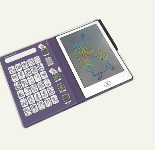 KIDYDRAW MINI - Tablette à dessin 30 fiches Il était une fois