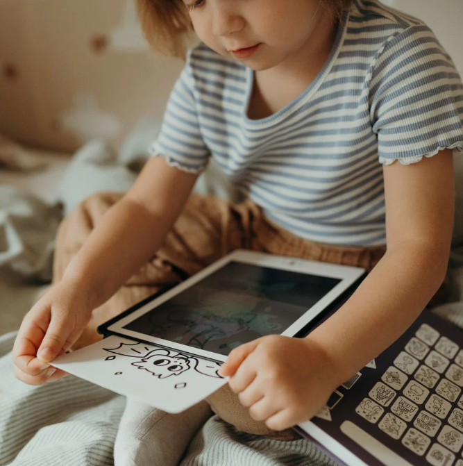 KIDYDRAW MINI - Tablette à dessin 30 fiches Il était une fois