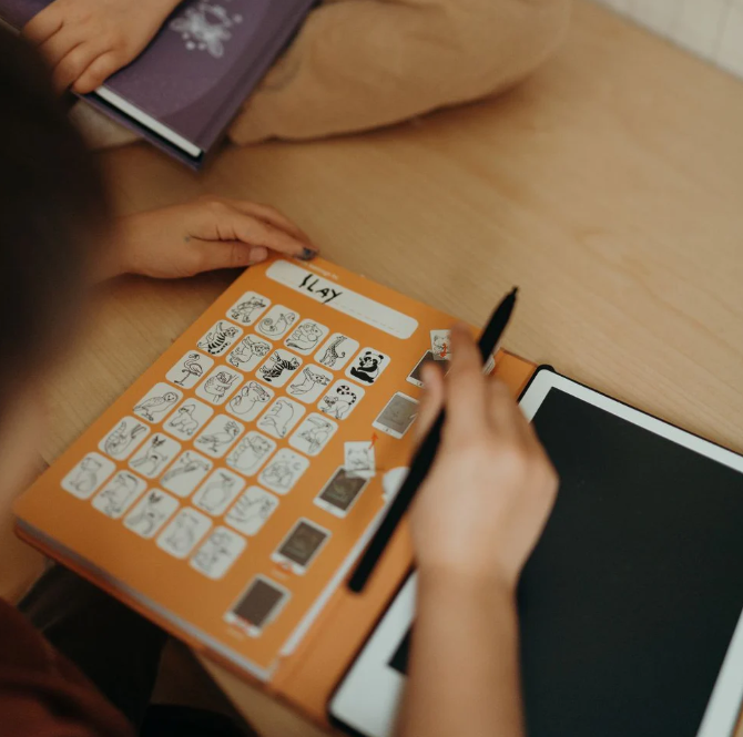 KIDYDRAW MINI - Tablette à dessin 30 fiches Il était une fois