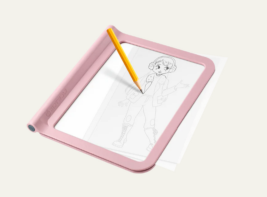 👗 KIDYDRAW-PRO  Tablette lumineuse "rose dessinons la mode"