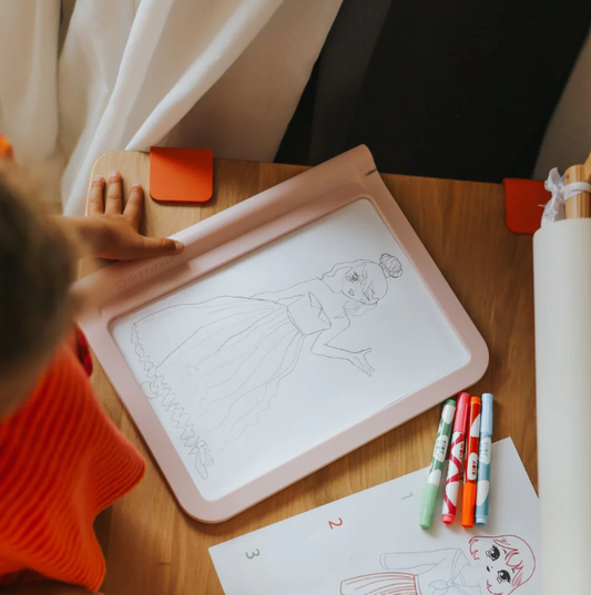 👗 KIDYDRAW-PRO  Tablette lumineuse "rose dessinons la mode"