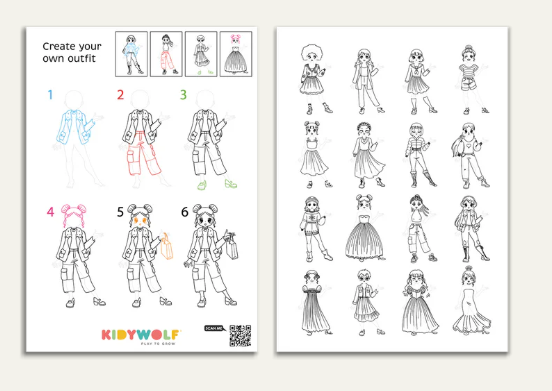 👗 KIDYDRAW-PRO  Tablette lumineuse "rose dessinons la mode"