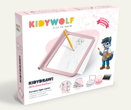👗 KIDYDRAW-PRO  Tablette lumineuse "rose dessinons la mode"