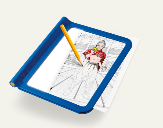 KIDYDRAW-PRO  Tablette lumineuse bleu "Manga"