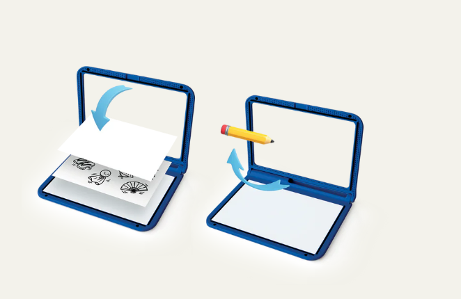KIDYDRAW-PRO  Tablette lumineuse bleu "Manga"