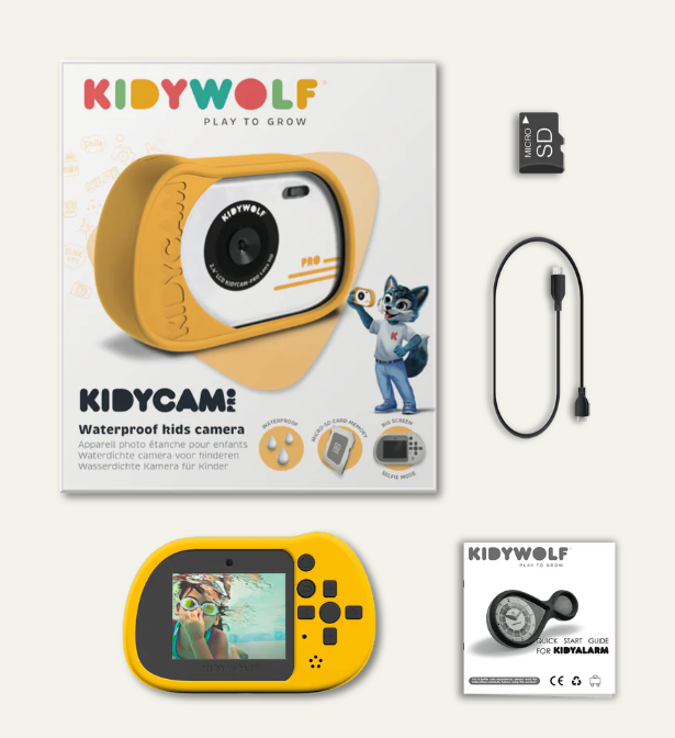 KIDYCAM PRO - Appareil photo digital jaune