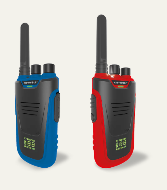 KIDYTALK - Talkie-Walkie longue portée bleu et rouge