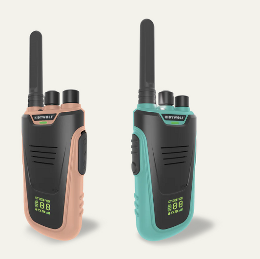KIDYTALK - Talkie-Walkie longue portée rose et turquoise