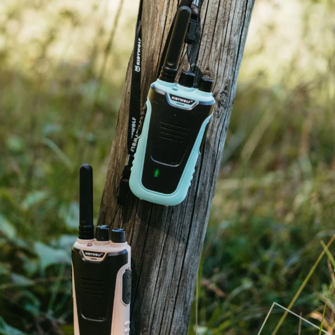 KIDYTALK - Talkie-Walkie longue portée rose et turquoise