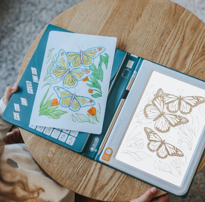 KIDYDRAW PAD - Tablette à dessin lumineuse "Animaux"