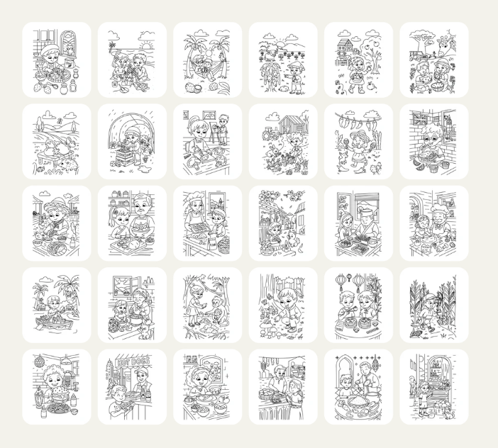 KIDYDRAW PAD - Tablette à dessin lumineuse "Food"