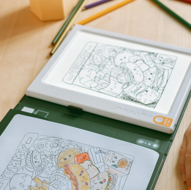 KIDYDRAW PAD - Tablette à dessin lumineuse "Méli mélo"
