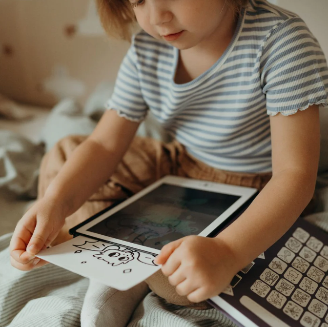KIDYDRAW MINI - Tablette à dessin 30 fiches Dinosaures