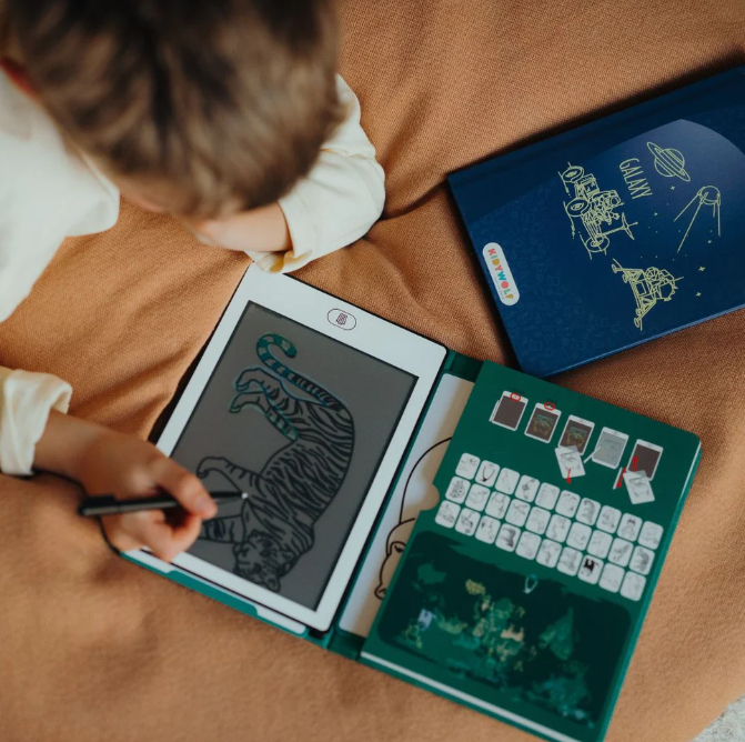 KIDYDRAW MINI - Tablette à dessin 30 fiches Galaxie