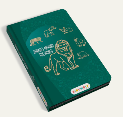 KIDYDRAW MINI - Tablette à dessin 30 fiches Les animaux autour du monde