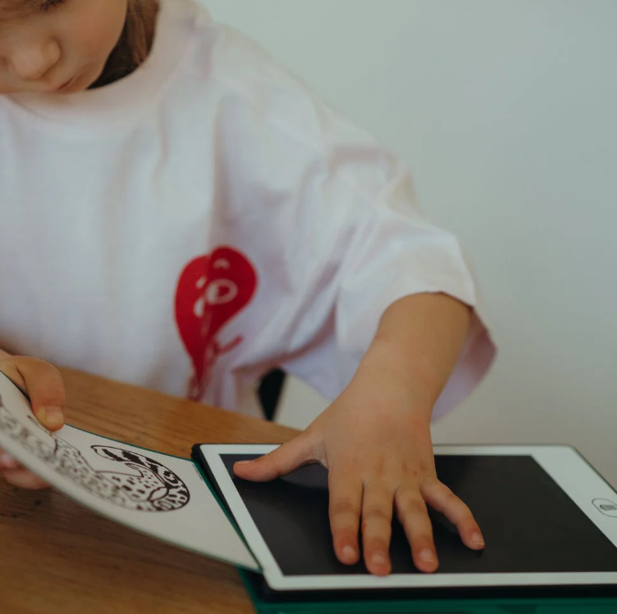 KIDYDRAW MINI - Tablette à dessin 30 fiches Les animaux autour du monde