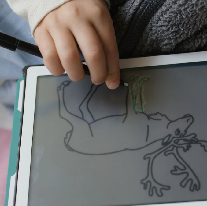 KIDYDRAW MINI - Tablette à dessin 30 fiches Les animaux autour du monde